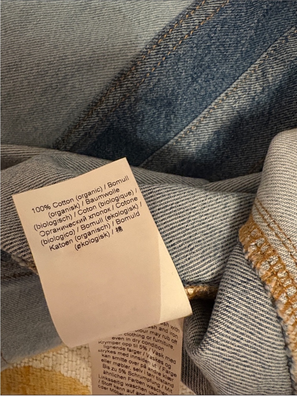 Ganni Two-Tone Denim Dress size 34 - Picture 7 of 14